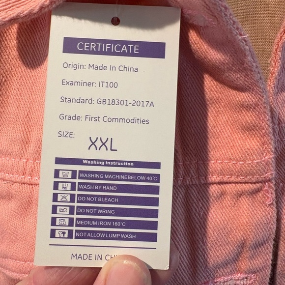 Women's Pink Jean Jacket - Picture 2 of 6